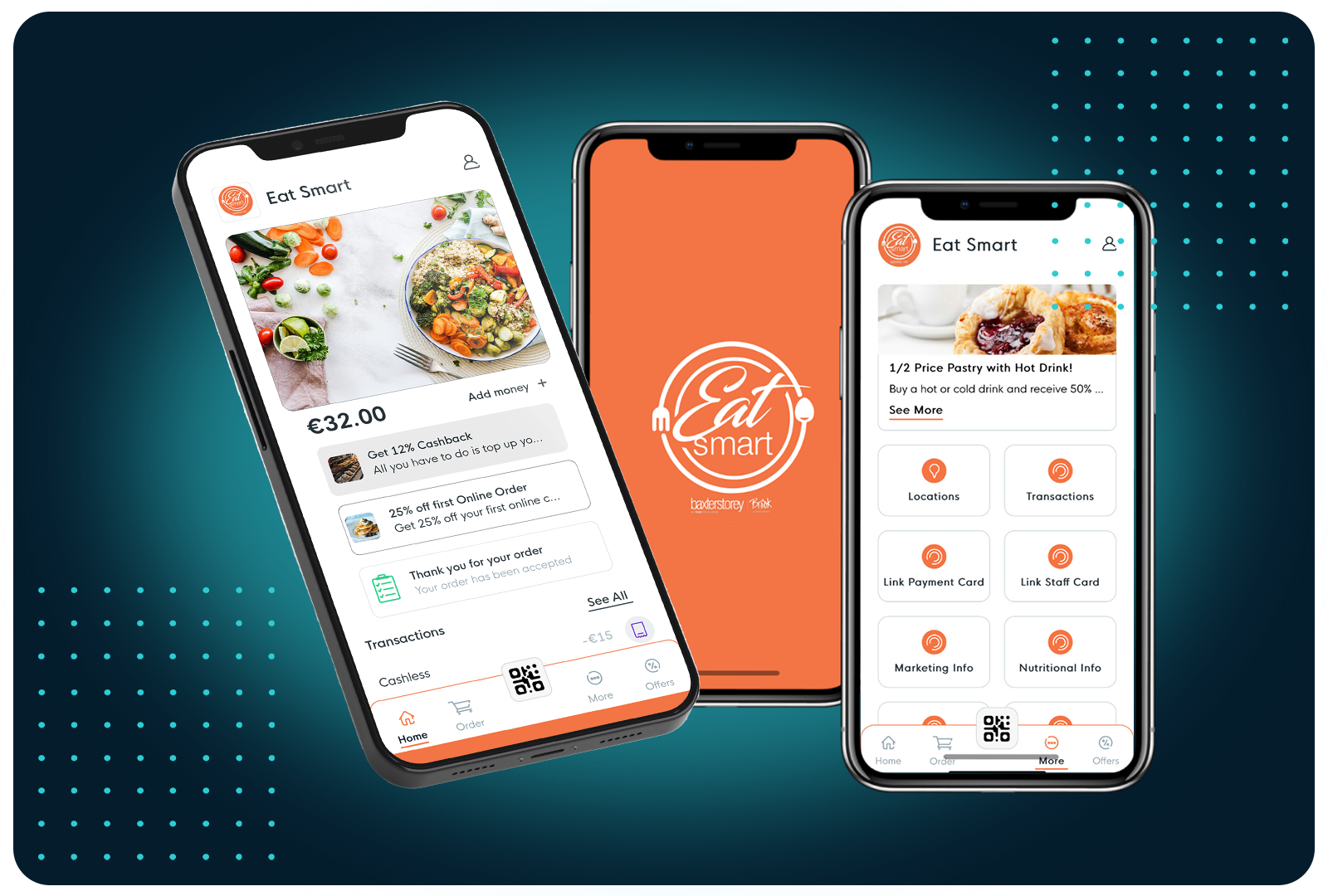 Facilipay powers the Eat Smart app with cashback rewards, prepaid balances, and easy card linking.