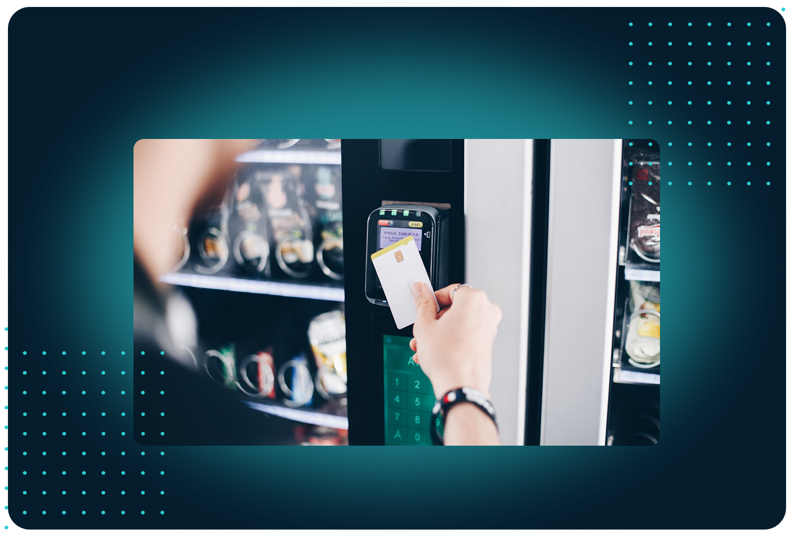 Facilipay enables secure chip card payments at vending machines for quick, reliable cashless purchases anywhere.