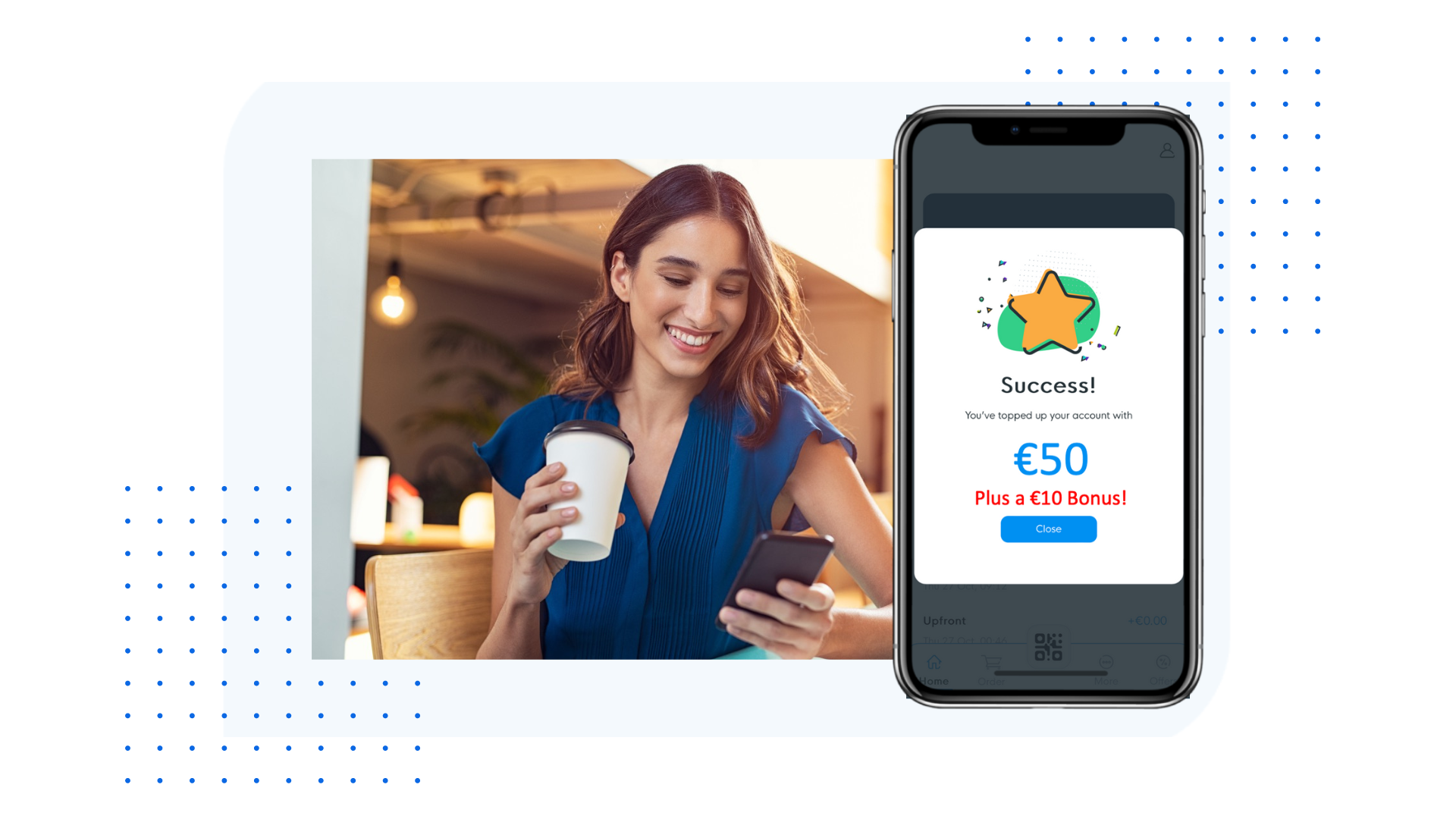 Automatic loyalty credit back reward after a purchase