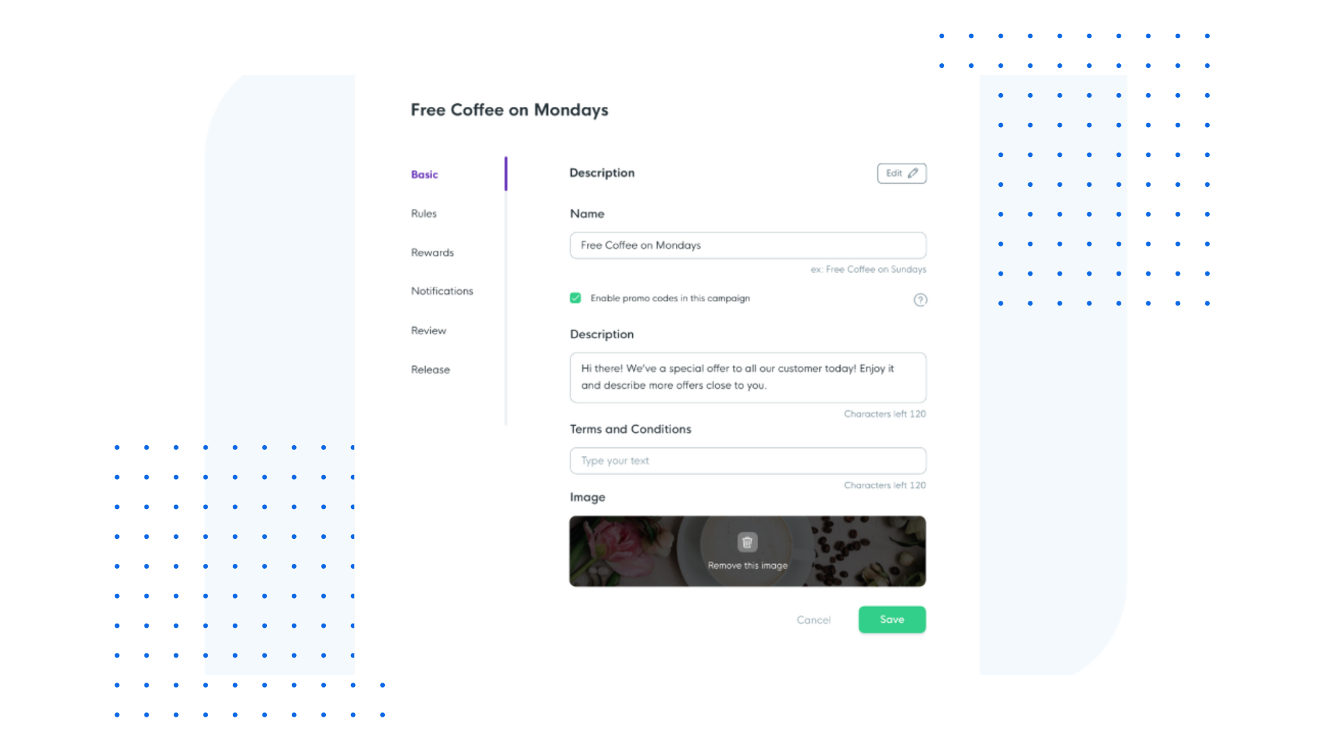 Campaign builder interface