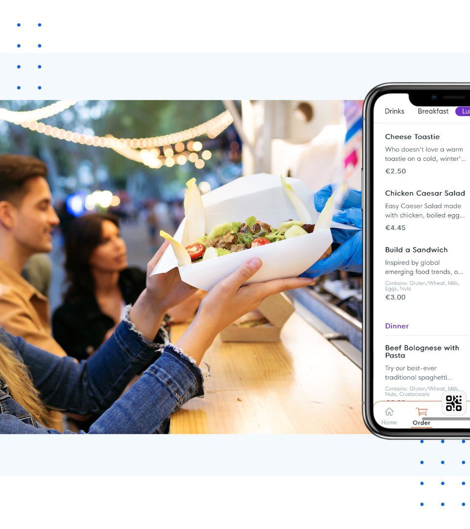 Recreation facility mobile ordering